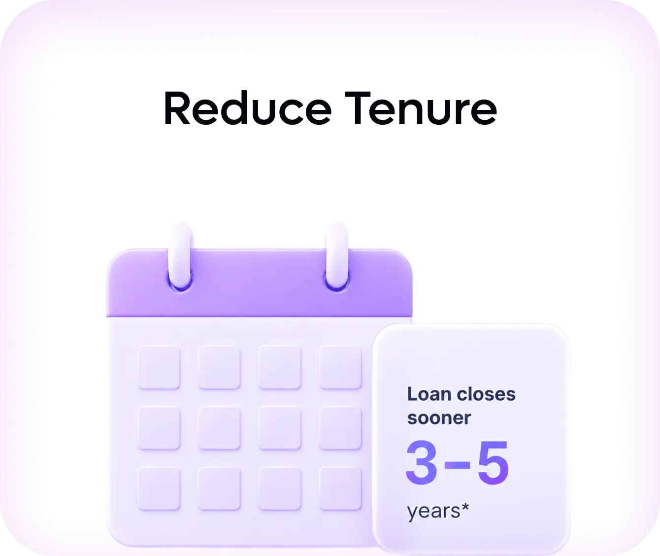 Reduce loan tenure